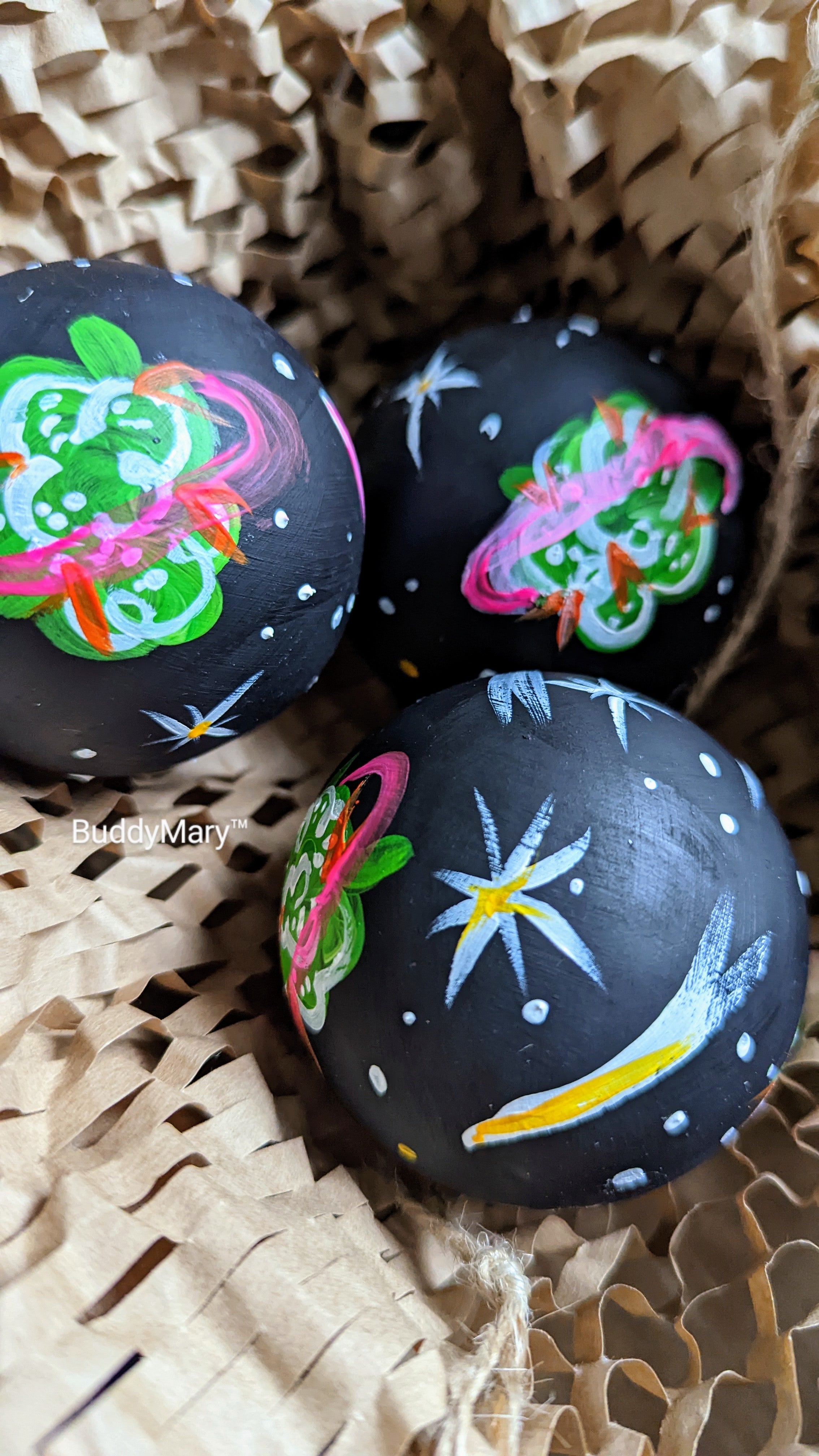 Hand Painted Ceramic Baubles