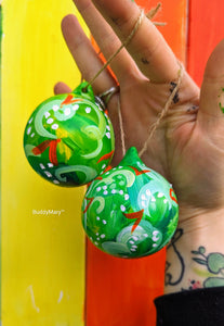 Hand Painted Ceramic Baubles