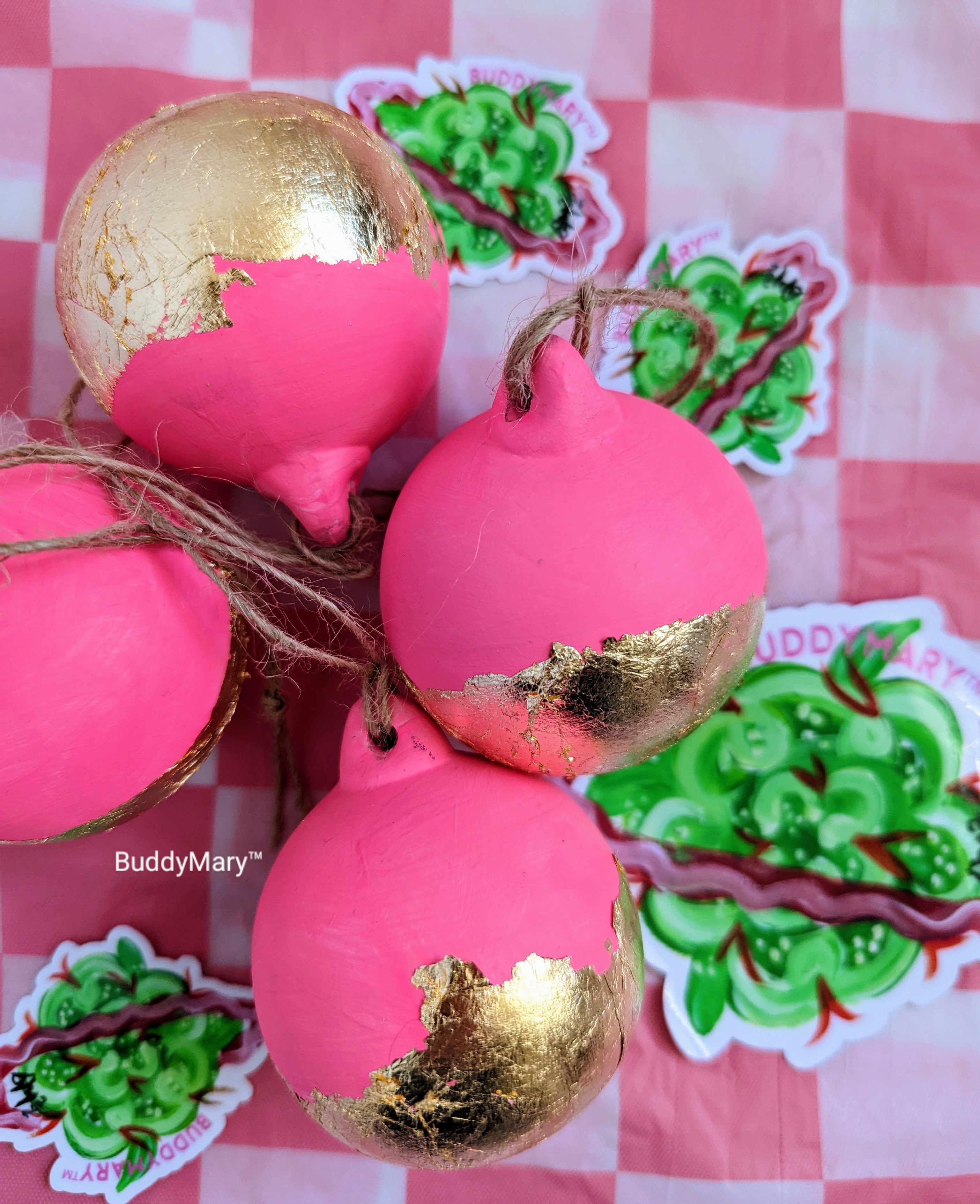 Hand Painted Ceramic Baubles